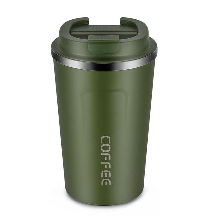 Cana de cafea izolata de 510 ml/380 ml, termos termic din otel inoxidabil, vid