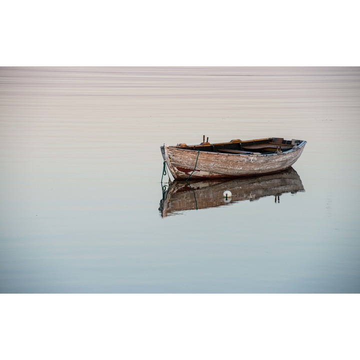 Tablou print pe canvas " PPF Boats Reflective Lake" 60x40 cm