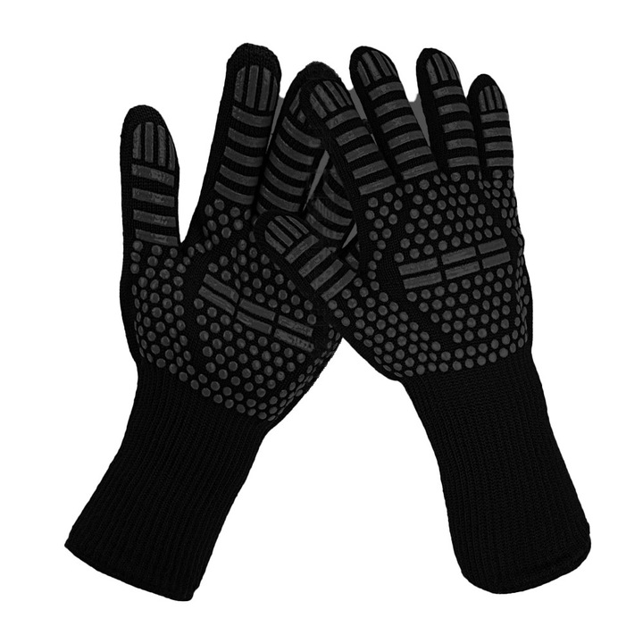 Tűzálló szilikon mikrohullámú sütőkesztyűk, hőálló, grillezéshez, tűzálló, magas hőmérsékletre