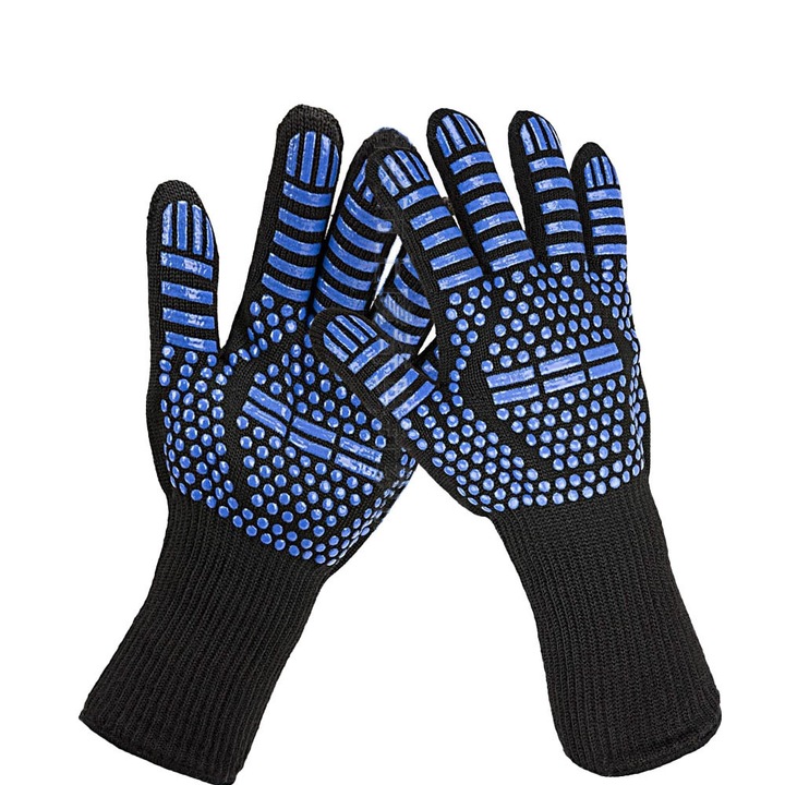 Tűzálló, hőálló szilikon mikrohullámú sütő kesztyűk grillezéshez és magas hőmérsékletre