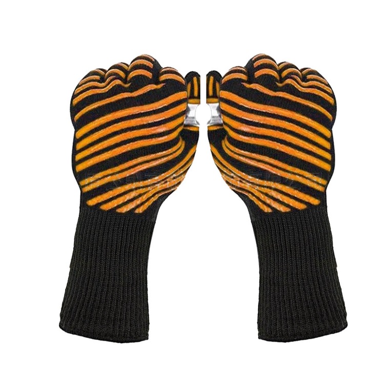 Tűzálló, hőálló szilikon mikrohullámú sütőkesztyű grillezéshez, magas hőmérsékletre