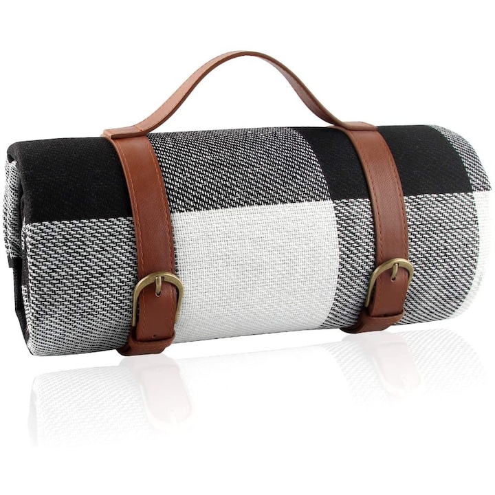 Одеяло за пикник XXL, водоустойчиво и устойчиво на пясък, 150x200 см, за къмпинг и дейности на открито