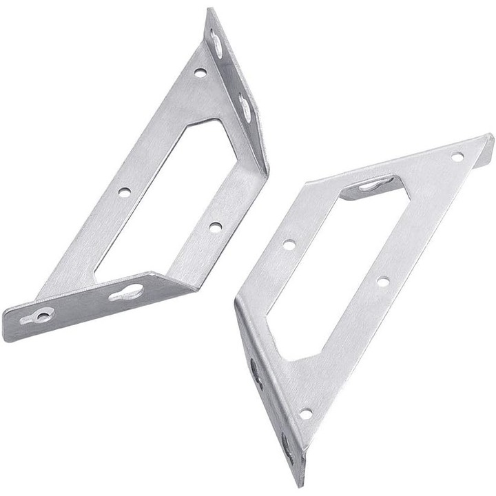 Set 2 coltare trapezoidale HERUSI inox rezistent 10.5x10.5cm