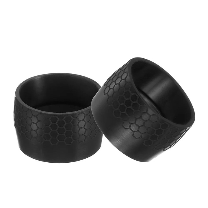 Set de inele de fixare pentru ghidon bicicleta, Fokelyi, silicon, antiderapant, 2cmx3cm, multicolor