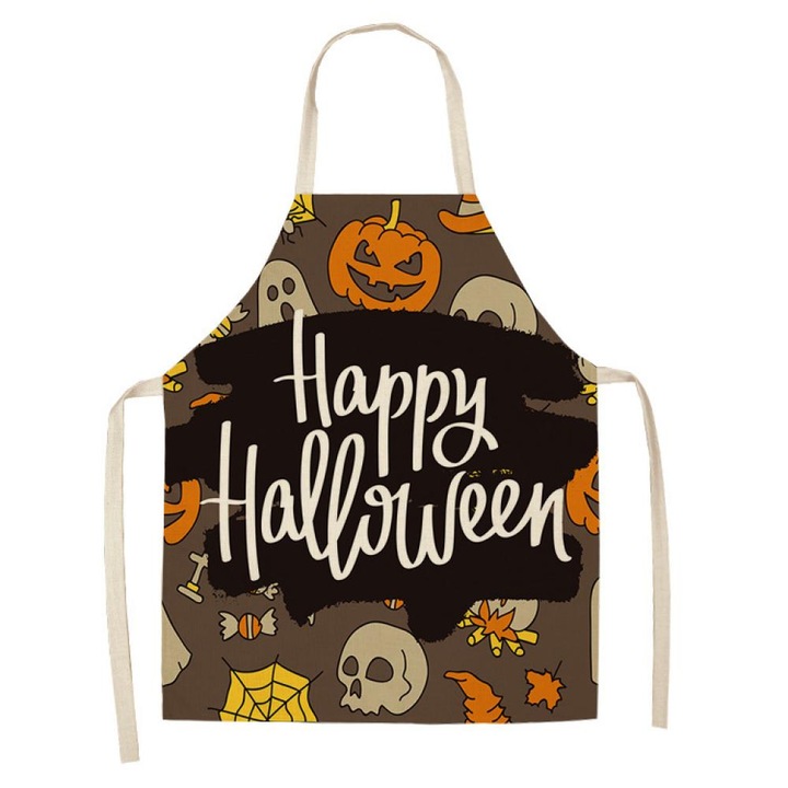Sort de Halloween, Zeaicos, design dovleac, rezistent la ulei, 68x55cm