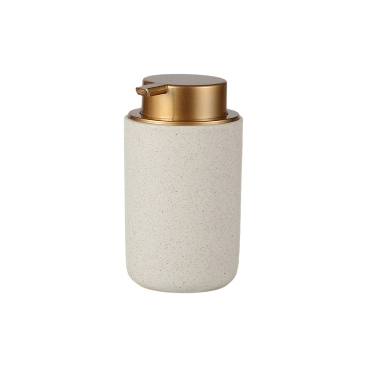 Dispenser ceramic, Zeaicos, design simplu, utilizare versatila, compact, 14cm