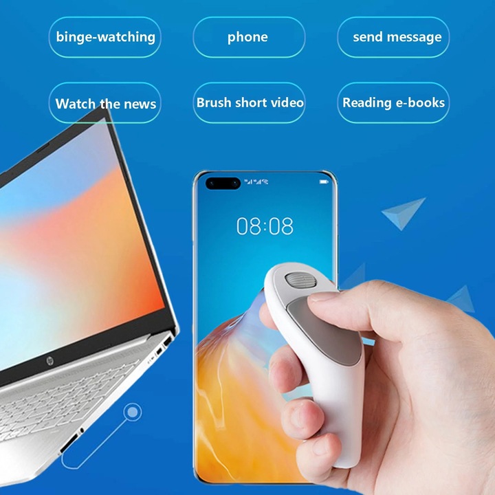 Мишка Bluetooth YANYXR CMS01 бяла 9.5x4см преносима