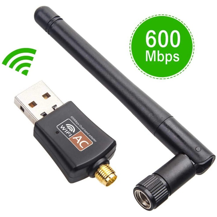 YANYXR kétsávos vezeték nélküli USB adapter 1200 Mbps 5dBi antenna USB 3.0