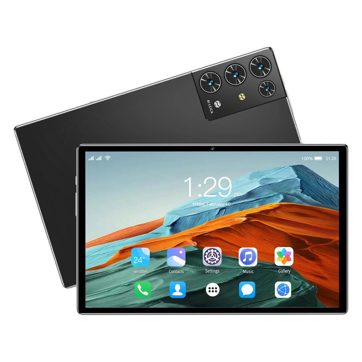 Tableta 10.1 inch, Android 12, 4GB RAM, 64GB ROM, cameră duală