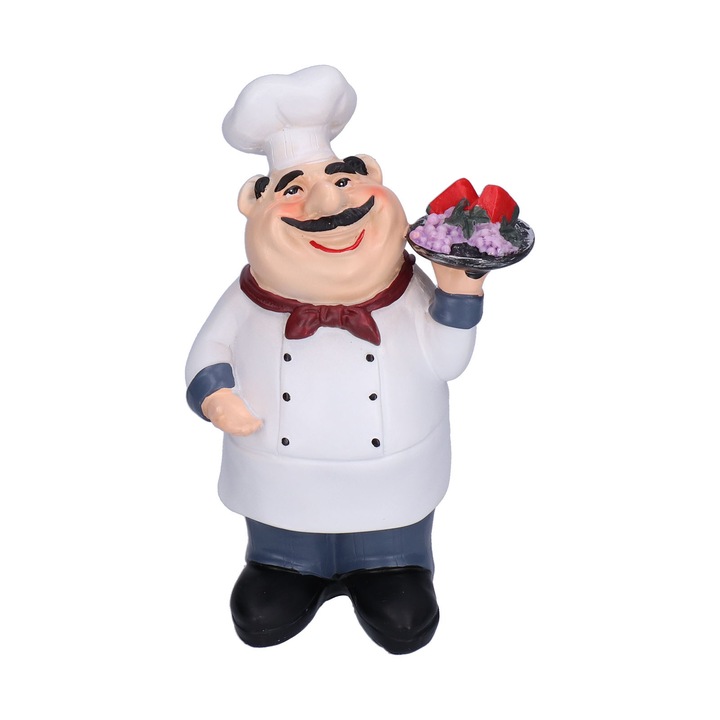 1 buc figurina bucatar-sef decor, decoratiuni interioare mestesuguri pentru cafenea bucatarie sufragerie living