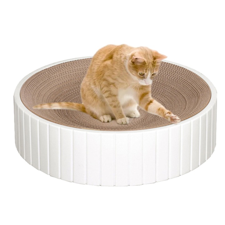 Панел за драскане за котки HERUSI кръгъл многоцветен 31x31x6см