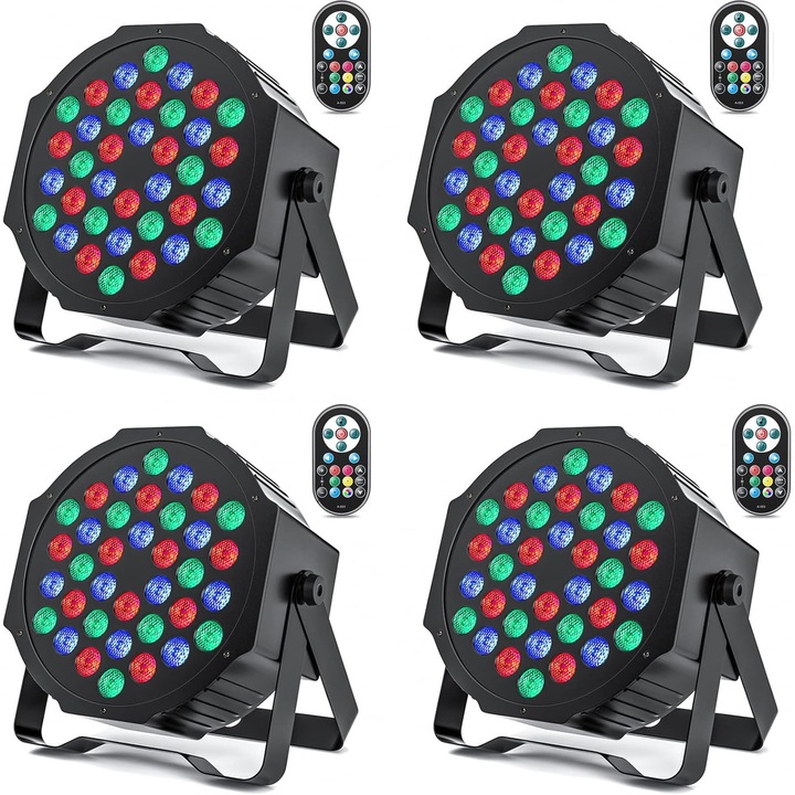 Lumina scena LED 36W RGBW szett 4 darab többszínű 20x20x10cm