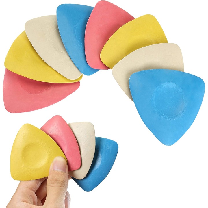 Set 10 bucati creta pentru croitorie, creta pentru marcaje pe tesaturi, accesorii esentiale pentru cusut