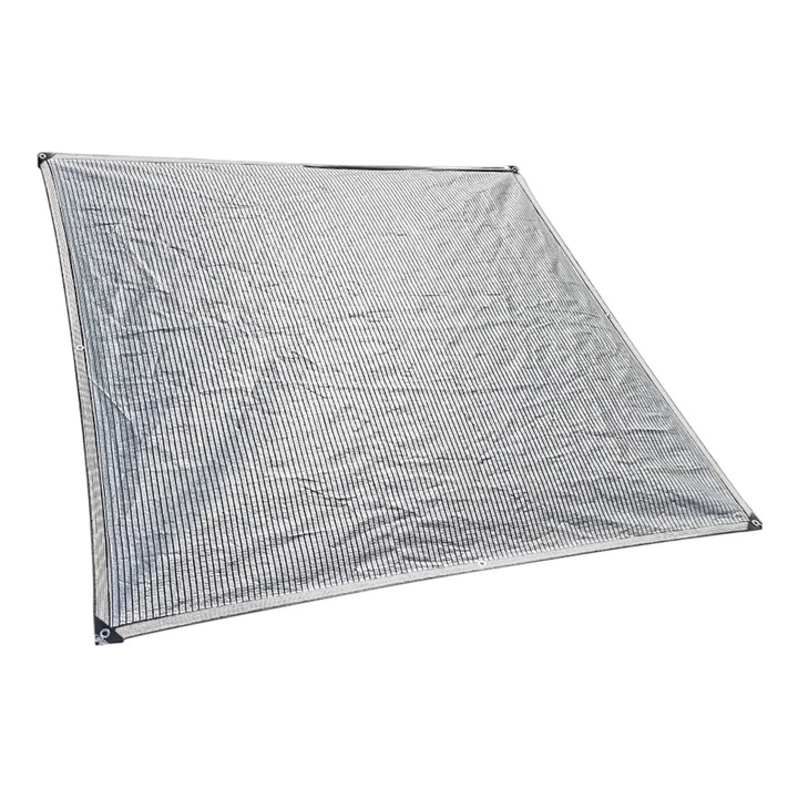 YANYXR téglalap alakú napvitorla, 95% védelem, ezüst, 2x2.5m