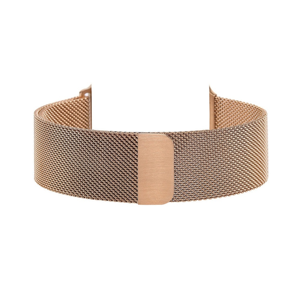 Curea metalica gold cu prindere pe baza de magnet compatibila cu Apple Watch 42mm