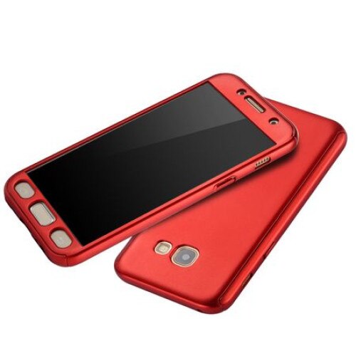 Husa FullBody MyStyle Red pentru Samsung Galaxy A5 2017 acoperire completa 360 grade cu folie de protectie gratis