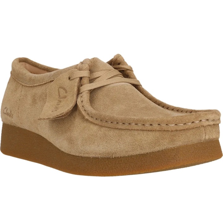 Мокасини Clarks, ежедневни, кафяви, велур, 42 EU