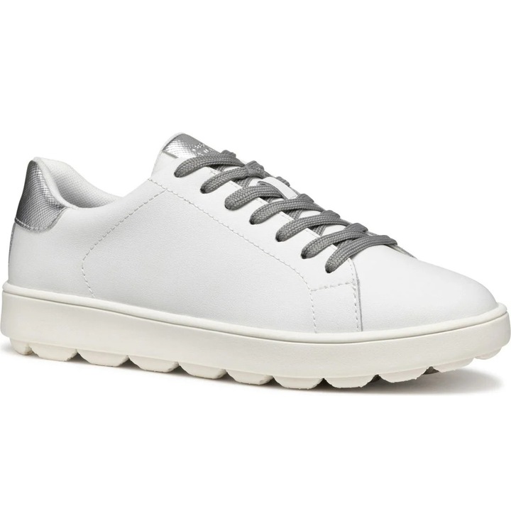 Geox tornacipő, D45WEA 09BNF C0007, hétköznapi, természetes bőr, fehér, 41 EU