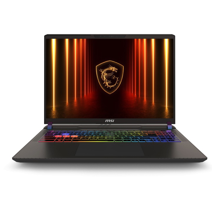 Лаптоп MSI Vector 16 HX AI A2XWHG с Intel Core Ultra 9 275HX (2.7/5.4GHz, 36M), 32 GB, 1TB M.2 NVMe SSD, NVIDIA RTX 5070 Ti 12GB GDDR7 DLSS 4, Windows 11 Home Advanced, Черен