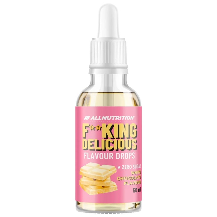Picaturi aromate, ALLNUTRITION Fitking Delicious Flavour Drops, 50ml, aroma CIOCOLATA, fara zahar, hipocaloric