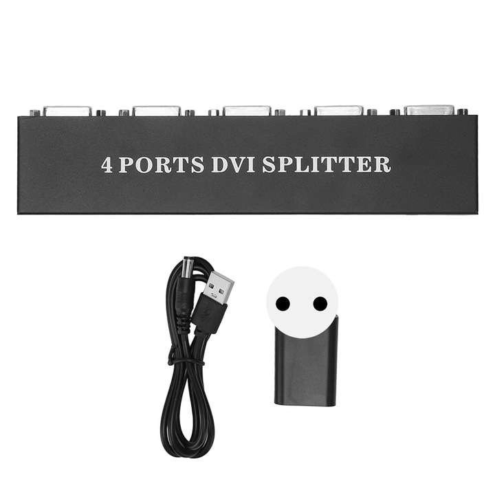 DVI elosztó 1 bemenet 4 kimenet PC HDTV projektorhoz