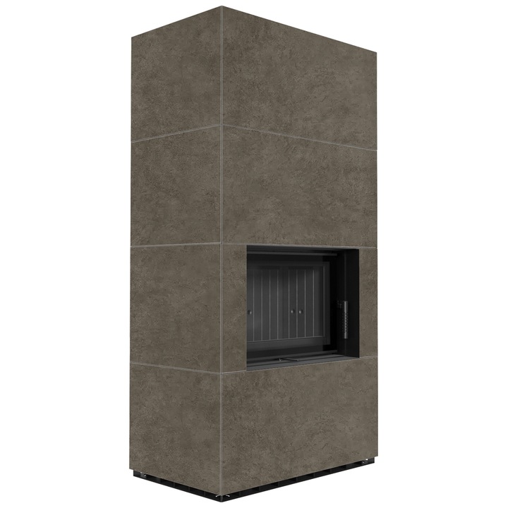 Камина Kratki FLOKI BOX, Дърва, Мощност 8 kW, Размери 178.4x56.4 см, Черeн