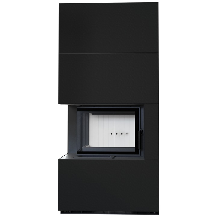 Камина Kratki FLOKI, Дърва, Мощност 8 kW, Размери 178.35x56.55 см, Черен