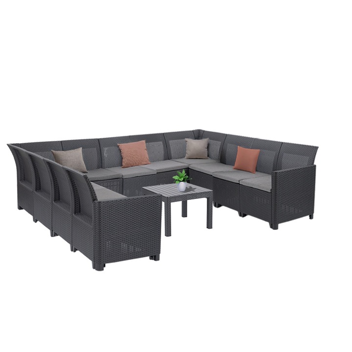 Canapea de colt Curver, 11 locuri