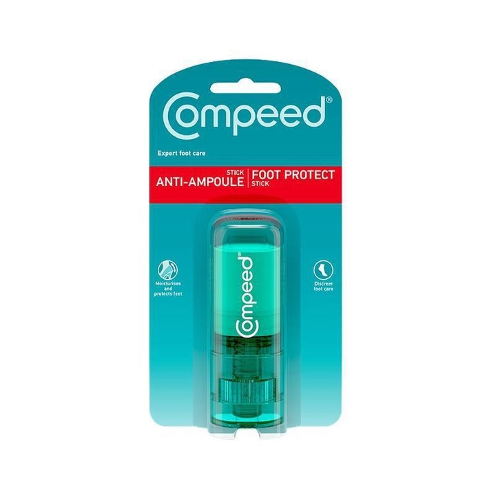 Compeed, Lábápoló krém, hólyagképződés elleni pálcika, Megakadályozza a hólyagok és zúzódások kialakulását, 8 ml