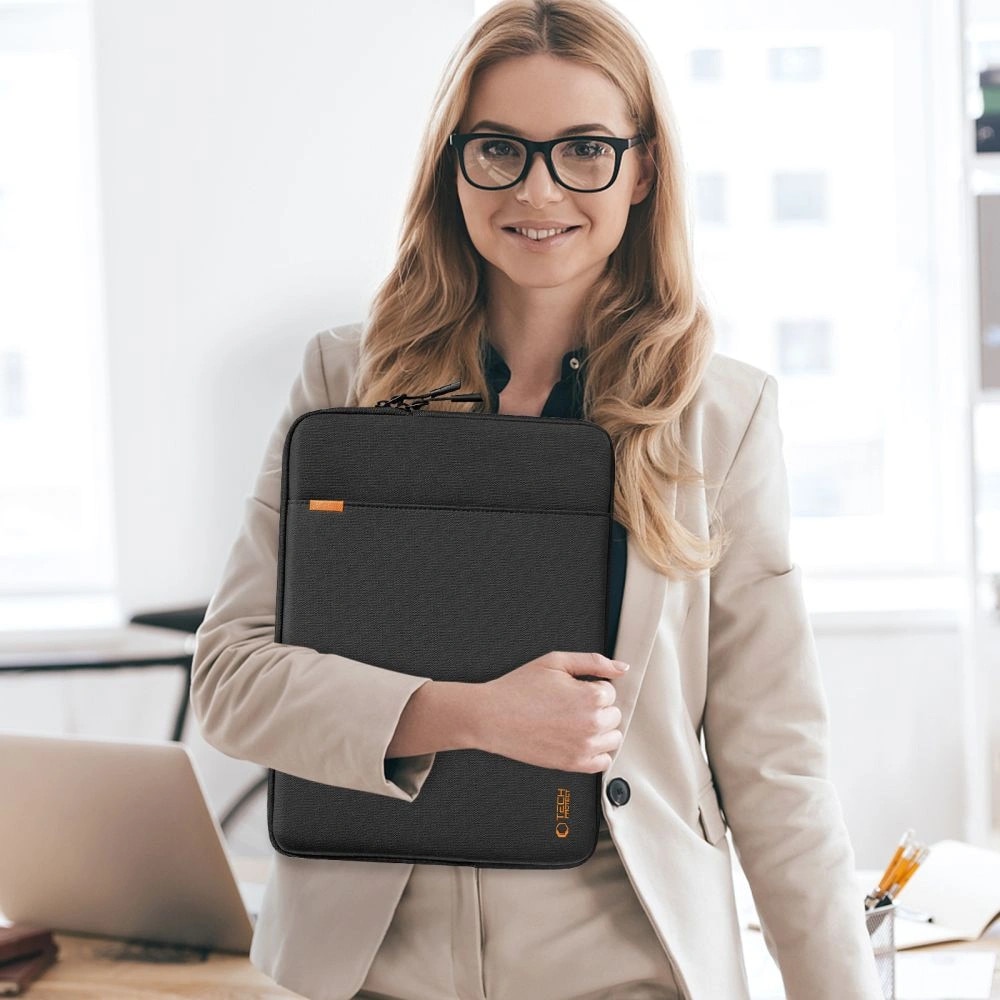 Husa TECH-PROTECT Defender compatibila cu laptop si tableta 11/13 inch, Black