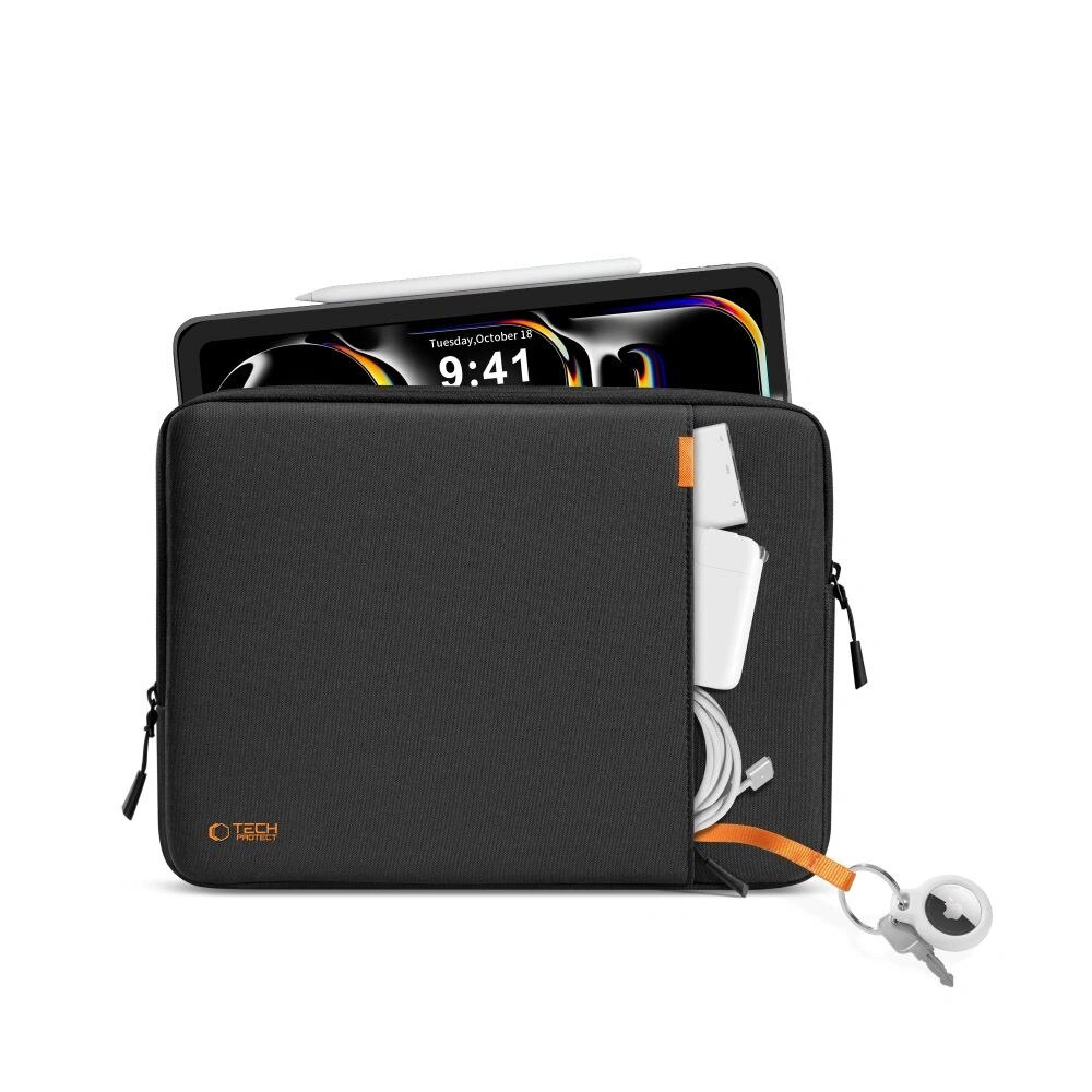 Husa TECH-PROTECT Defender compatibila cu laptop si tableta 11/13 inch, Black