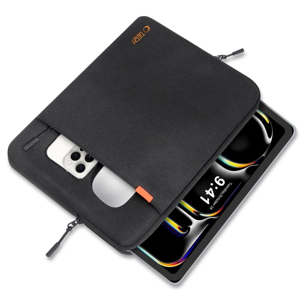 Husa TECH-PROTECT Defender compatibila cu laptop si tableta 11/13 inch, Black
