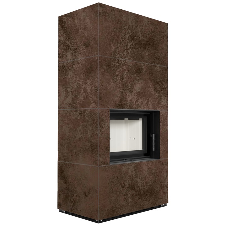 Камина Kratki FLOKI BOX, Дърва, Мощност 8 kW, Размери 178.4x56.4 см, Черeн