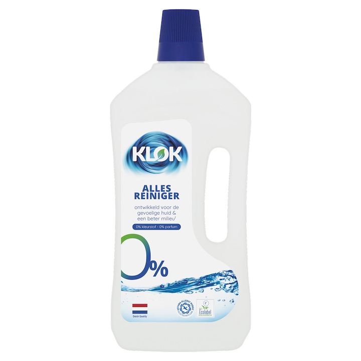 Detergent lichid universal KLOK 0% parfum, 0% coloranti, ecologic, 1000 ml