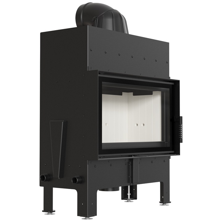 Камина Kratki FLOKI M, Дърва, Мощност 0.01 kW, Размери 120.4x48.2 см, Черен