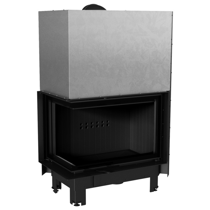 Камина Kratki MBA LEFT BS, Дърва, Мощност 0.017 kW, Размери 150x59.1 см, Черен