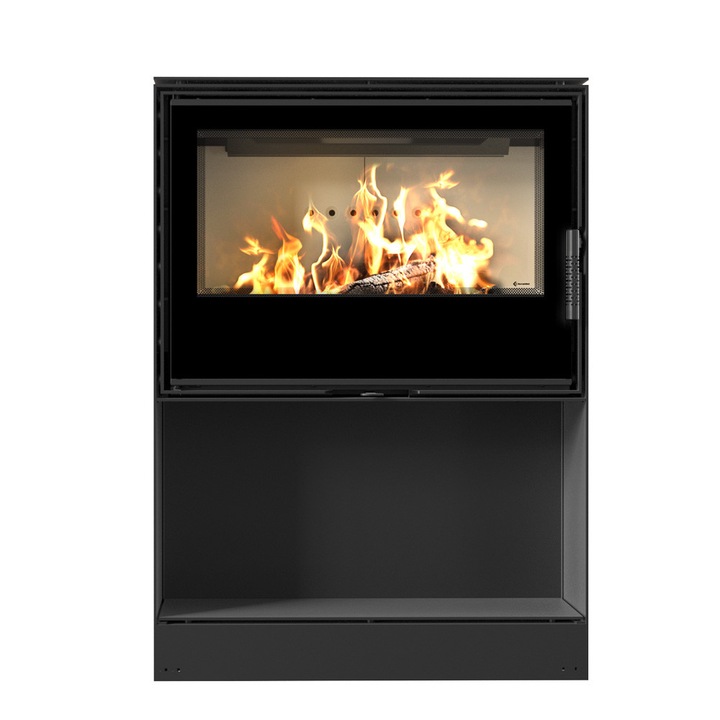 Камина Kratki KARI 80, Дърва, Мощност 0.012 kW, Размери 116.8x50 см, Черен