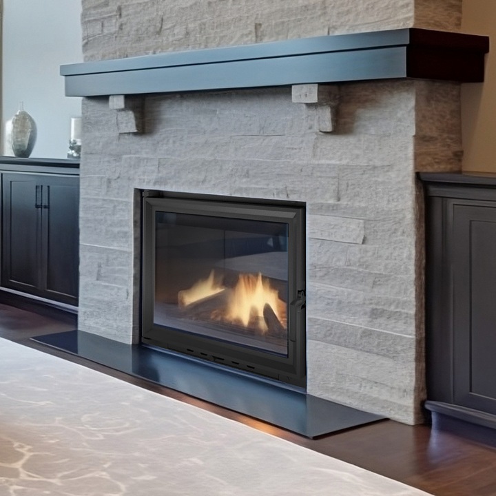 Камина Kratki Antek, Дърва, Мощност 10 kW, Размери 62.2x33.4 см, Черeн