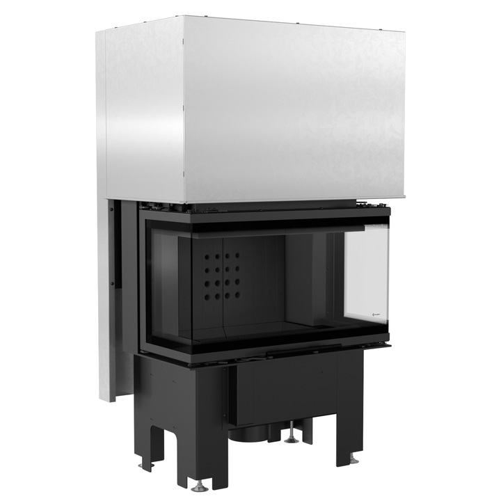 Камина Kratki NBC 680/280, Дърва, Мощност 0.007 kW, Размери 124.5x50.2 см, Черен