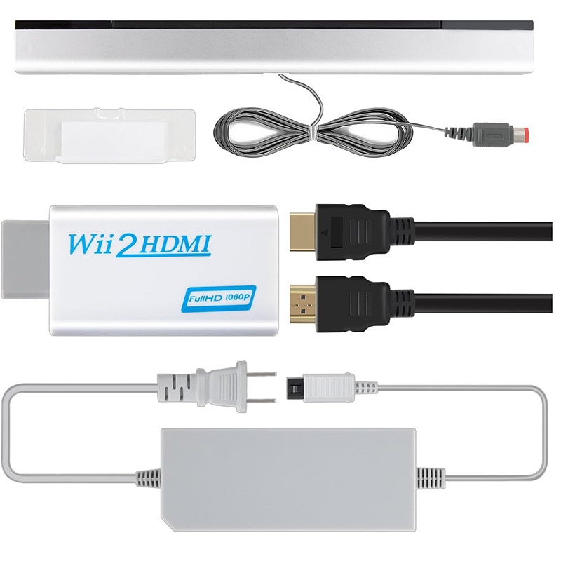 Set de cablu Wii, 4 in 1, Adaptor convertor WII la HDMI 1080p