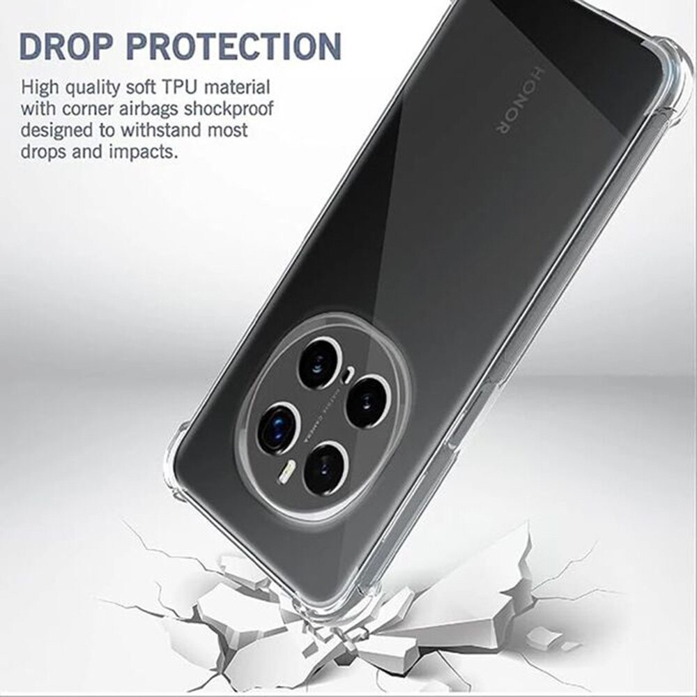 Husa pentru Honor Magic7 Pro - Techsuit Shockproof Clear Silicone - Clear