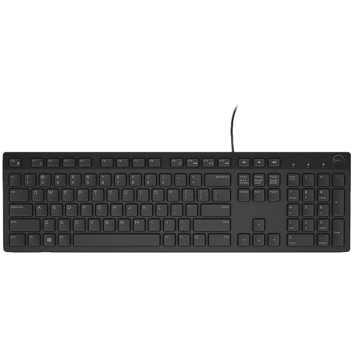 Клавиатура Dell, KB216, QWERTY, Черен