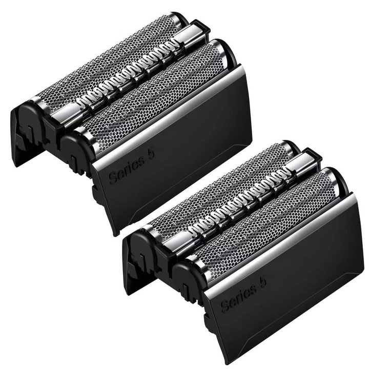 Резервни глави за бръснене Braun 52B, комплект от 2, технология с 3 ножчета, неръждаема стомана