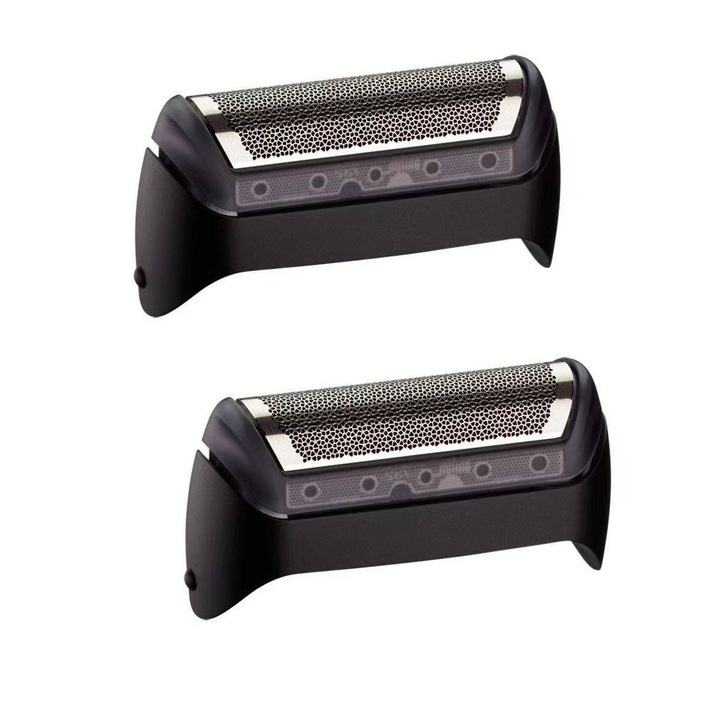 Резервни глави за самобръсначки Braun 10B, комплект от 2, ABS + неръждаема стомана