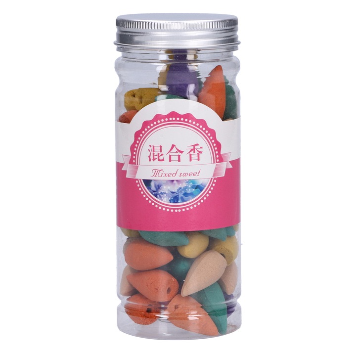 Illatos kúpok aromaterápiához, 60 darabos szett, vegyes illatok, többszínű, 3x3cm