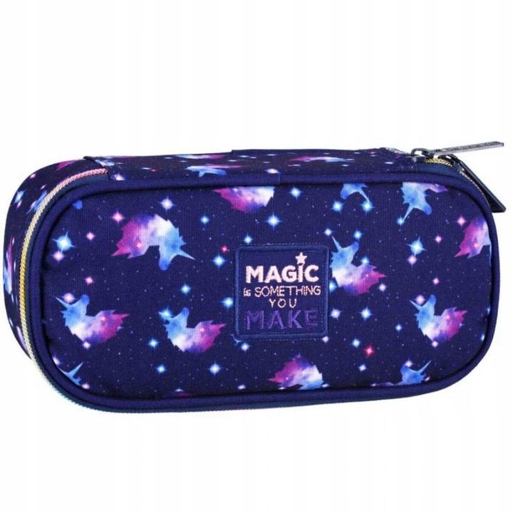 Geanta cosmetica Starpak - GALAXY UNICORN, ovala, fara rechizite, multicolora, 23 x 7 x 10 cm