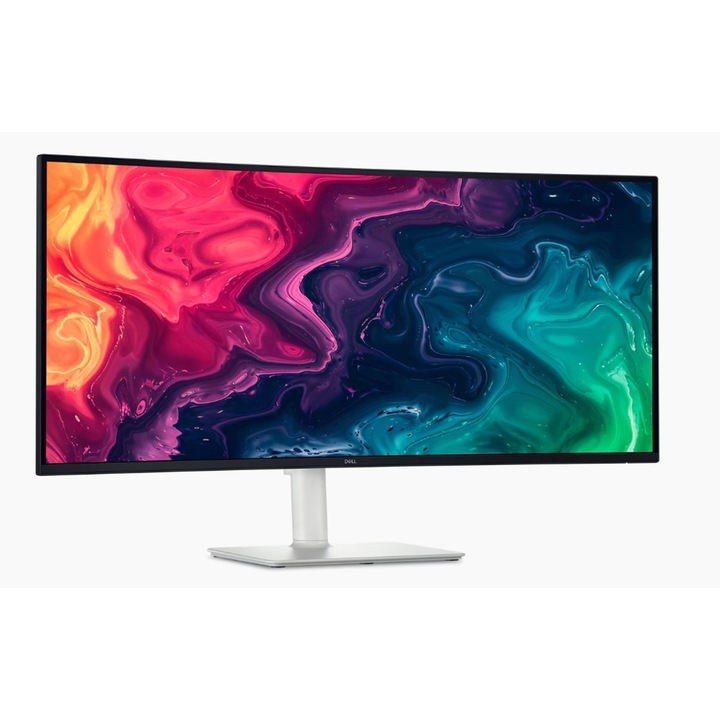 Монитор Dell S3425DW, 34" Curved AG LED 21:9, VA, 1ms, 3000:1, 300 cd/m2, UW-QHD (3440x1440), 99% Srgb, 90% DCI-P3, USB-C, USB Hub, AMD FreeSync, HDR10, HDMI, Speakers, ComfortView, PIP, PBP, Height Adjustable, Slant, Tilt, Black S3425DW