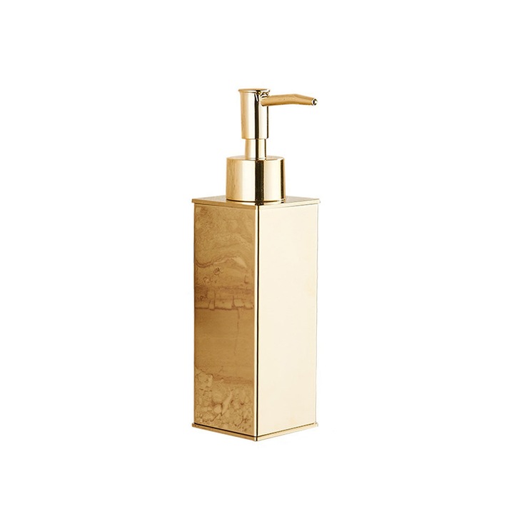 Rozsdamentes acél szappanadagoló, 100 ml, ezüst, közepes kapacitás, ujjlenyomatmentes kialakítás