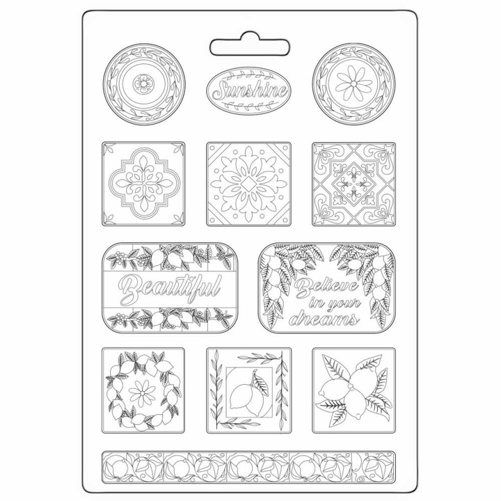 Formă de turnare din PVC moale A4 - plăcuțe - K3PTA4556