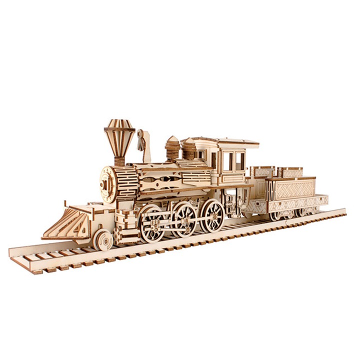 3D-s kirakós játék, SINBINTA, 3D-s fa kirakós játék, 247 darabos, sima felület, könnyű és tartós, nem mérgező és íztelen, kézzel összeszerelhető, könnyen összeszerelhető, gyermekeknek, tinédzsereknek és felnőtteknek, 47,6*6,7*10,5cm, barna